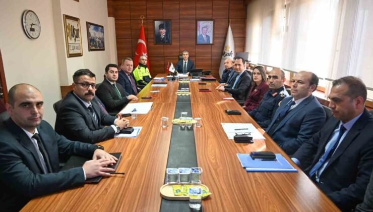 Uşak’ta İl Güvenlik Asayiş ve Koordinasyon Kurulu toplandı