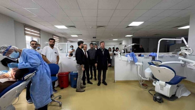 Vali Aydoğdu’dan Ağız ve Diş Sağlığı Hastanesi’ne ziyaret