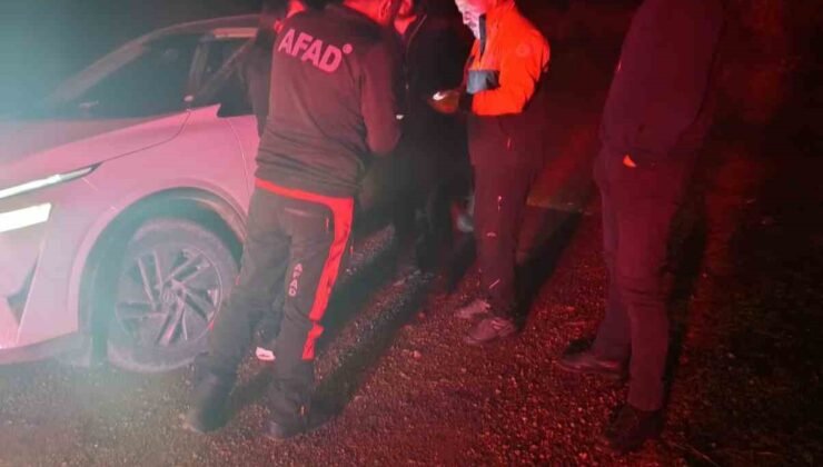 Yaylada mahsur kalan aile kurtarıldı