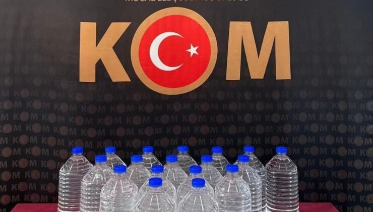 Yozgat’ta 100 litre kaçak alkol ele geçirildi