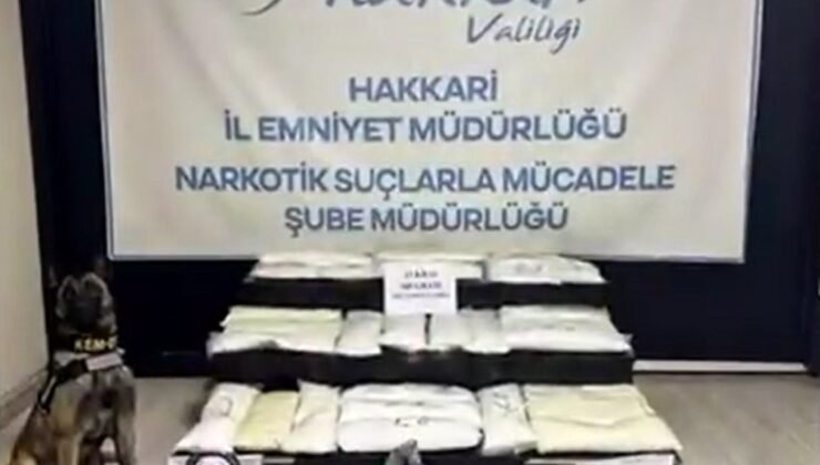 Yüksekova’da 63 kilo metamfetamin ele geçirildi