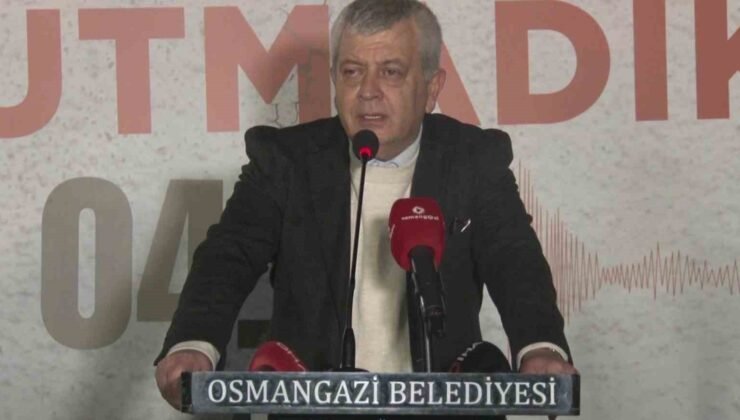 6 Şubat depremi unutulmadı, Osmangazi’de anma töreni düzenlendi