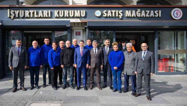 Adalet Bakanı Tunç, İşyurtları’nın Kızılay satış mağazasında vatandaşlarla alışveriş yaptı
