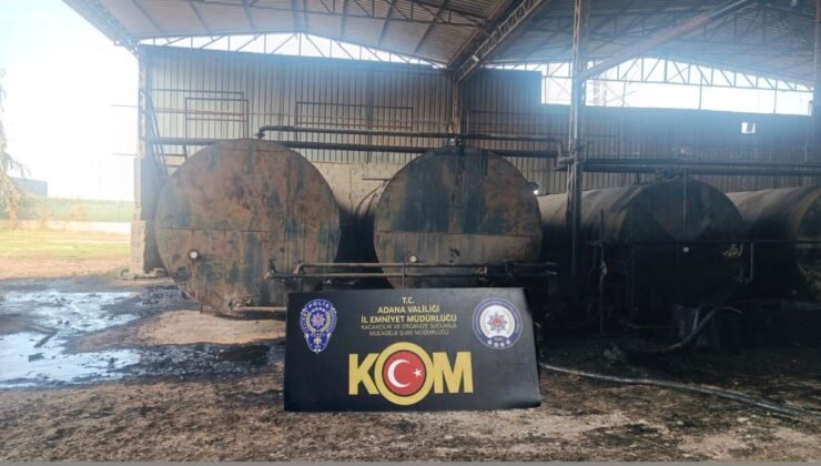 Adana’da 115 bin litre kaçak akaryakıt ele geçirildi