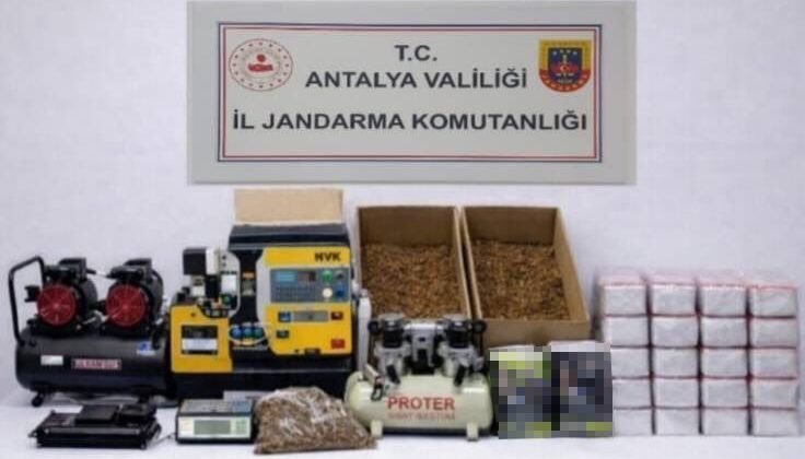 Alanya’da 17 kilogram kıyılmış tütün ele geçirildi