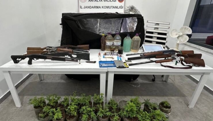 Alanya’da uyuşturucu operasyonu: Sıvı metamfetamin ve kenevir ele geçirildi