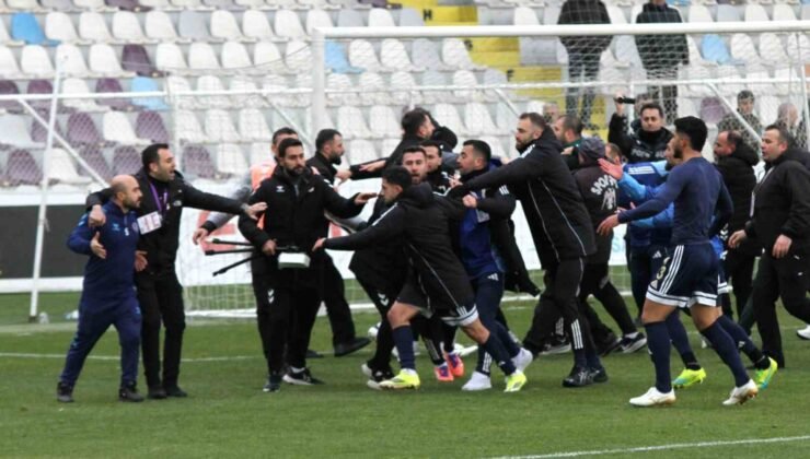 Ankara Keçiörengücü – Erzurumspor FK maçında kavga çıktı