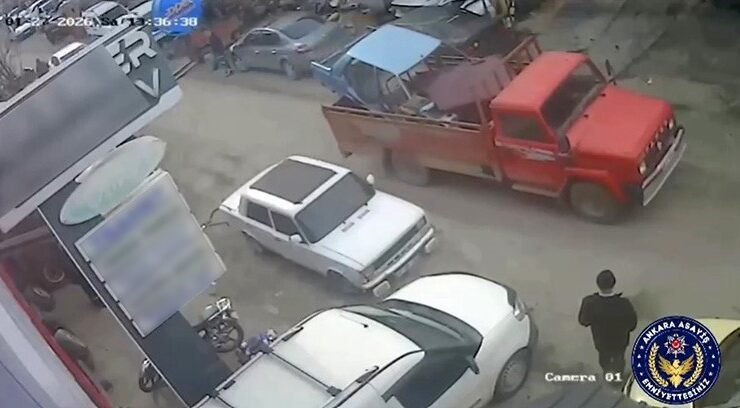 Ankara’da çalıntı araçları presleyerek yok eden 8 şüpheli yakalandı