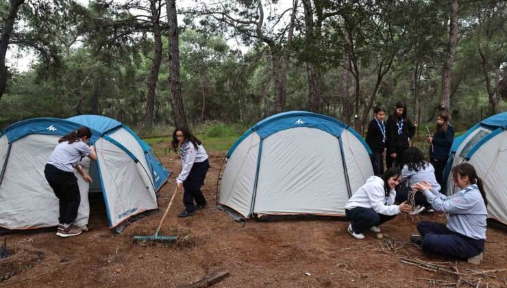 Antalya Büyükşehir Belediyesi izcileri kaynaşma kampında buluştu