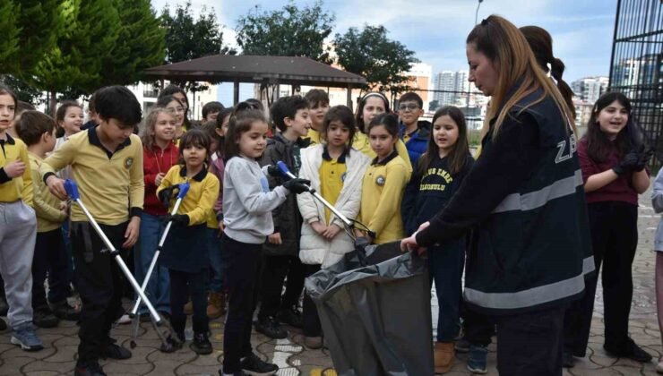 Atakum’da çocuklardan çevre temizliği konusunda anlamlı etkinlik