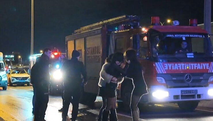 Avcılar’da kaza yerini karıştıran kadınlar kamerada