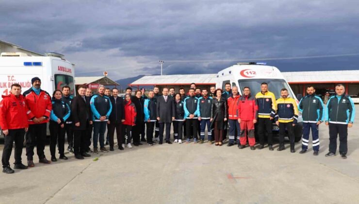 Aydın’da UMKE personeline ambulans sürüş güvenliği eğitimi