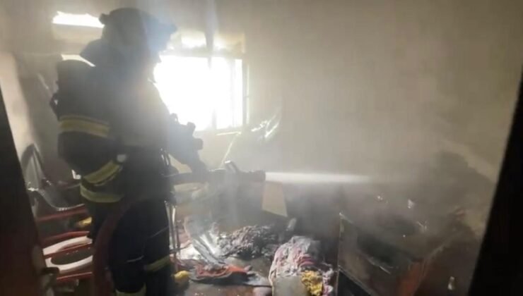 Babaeski’de ev yangını söndürüldü