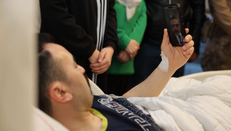 Bakan Çiftçi, operasyonda yaralanan özel harekat polisiyle görüntülü konuştu