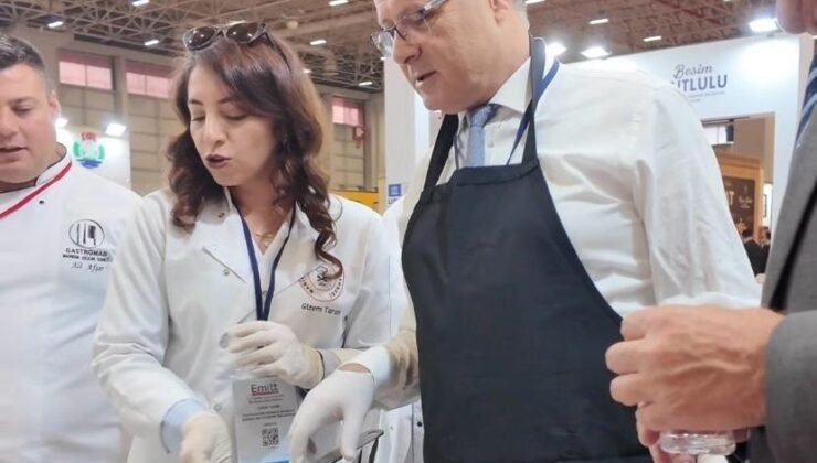 Başkan önlük giydi, Alaşehir’i EMITT’te tanıttı