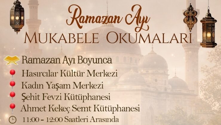 Battalgazi’de Ramazan ayı mukabele okumaları başlıyor