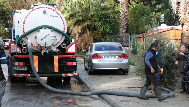 Bodrum’da sağanak yağışın bilançosu: “101 ev, 8 iş yerinde su baskını yaşandı”