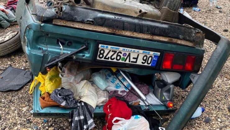 Bolu’da otomobil takla attı, 4 kişi yaralandı