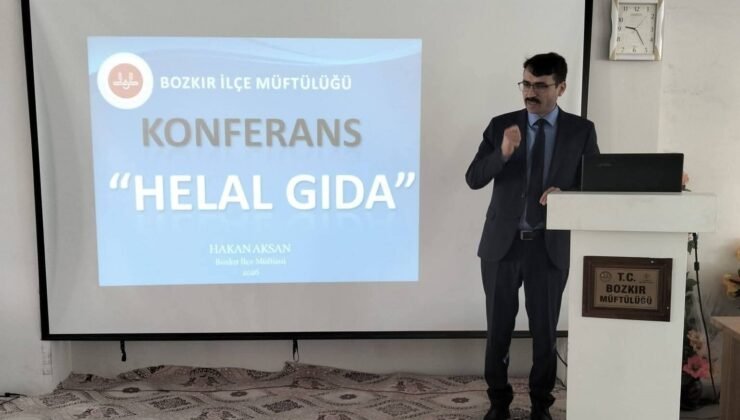 Bozkır’da “Helal Gıda” konulu konferans