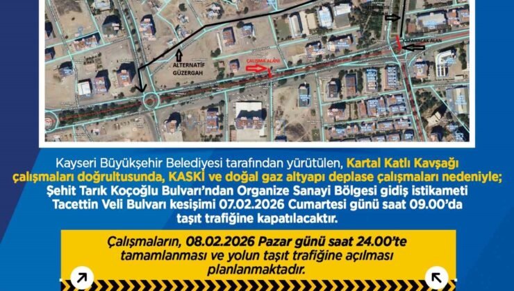 Büyükşehirden sürücülere yol uyarısı