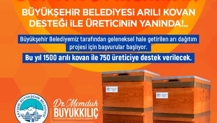Büyükşehir’den ’Arılar Çoğalsın, Bereket Katlansın’ Projesi