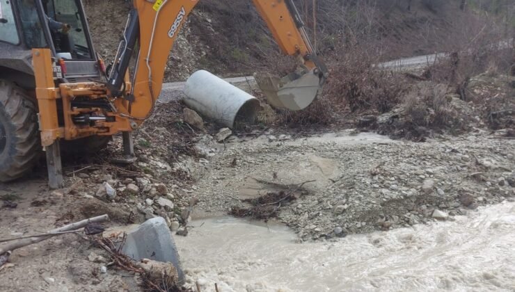 Çameli Belediyesi yoğun yağışın ardından 7/24 teyakkuzda