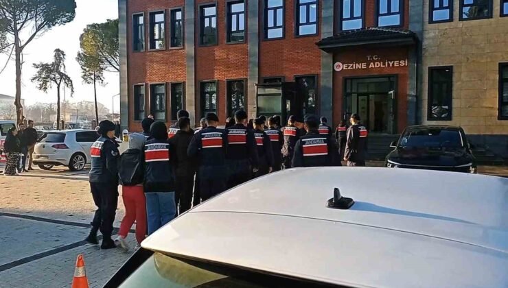 Çanakkale’de jandarmadan uyuşturucu operasyonuna 8 tutuklama