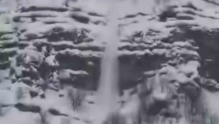 Çığ düşme anı kamerada