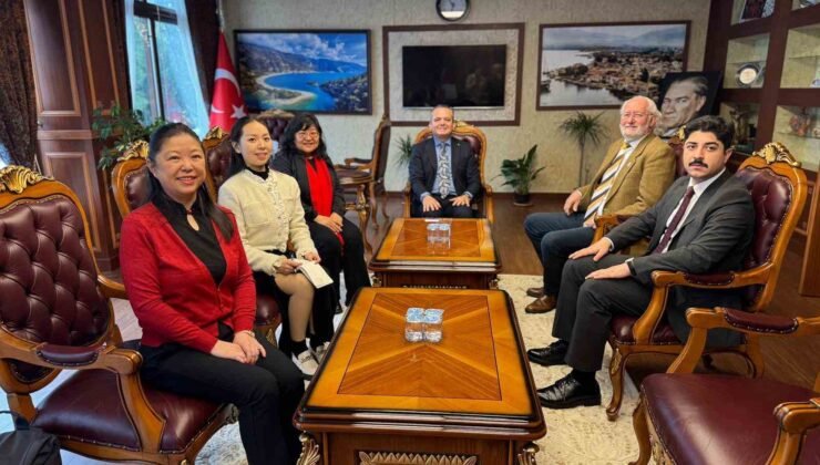 Çin heyeti Kaymakam Akkaya’ya ile görüştü