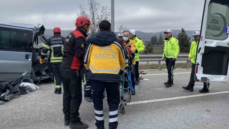 Çorum’daki kazada ağır yaralanan genç kadından acı haber