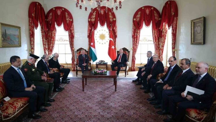 Cumhurbaşkanı Erdoğan, Ürdün Kralı 2. Abdullah ile bir araya geldi
