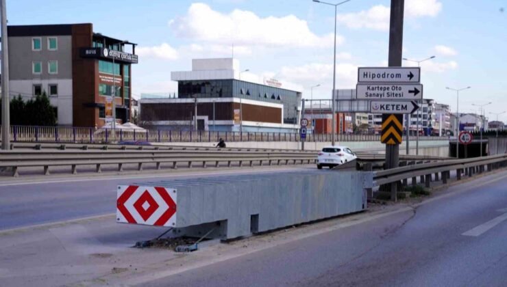 D-100’deki riskli kavşaklara “çarpışma yastığı” önlemi