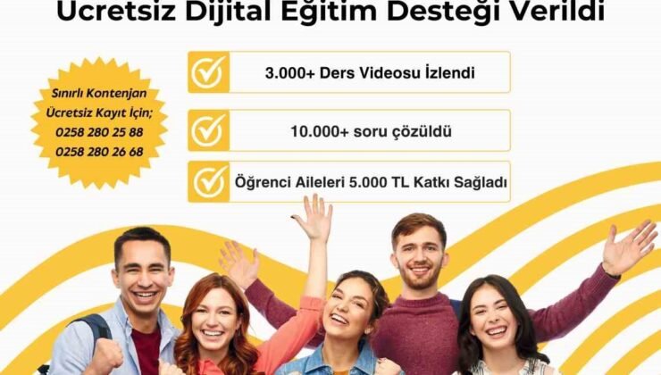 Denizli’de Eğitimde Fırsat Eşitliği Projesi ile 5 bin gence ulaştı