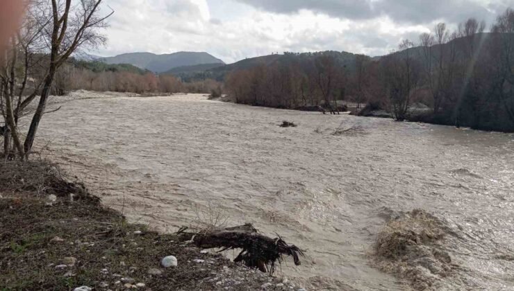 Denizli’de sel köprüleri ağır hasar verdi