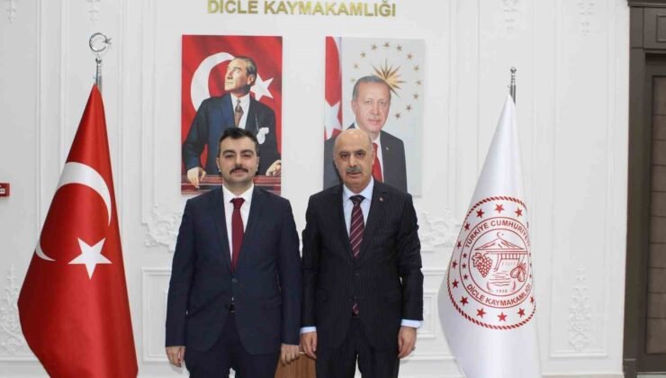 Diyarbakır Emniyet Müdürü Gökduman, Dicle Kaymakamı Atış ile bir araya geldi