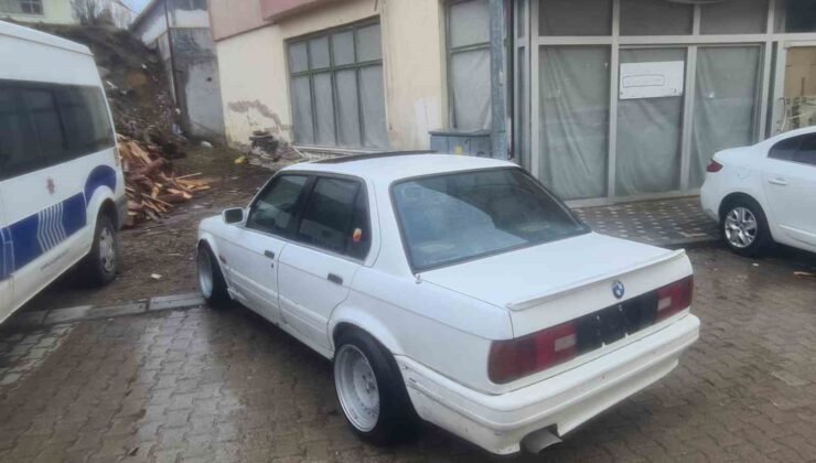 Drift yapan sürücüye 69 bin 846 lira ceza