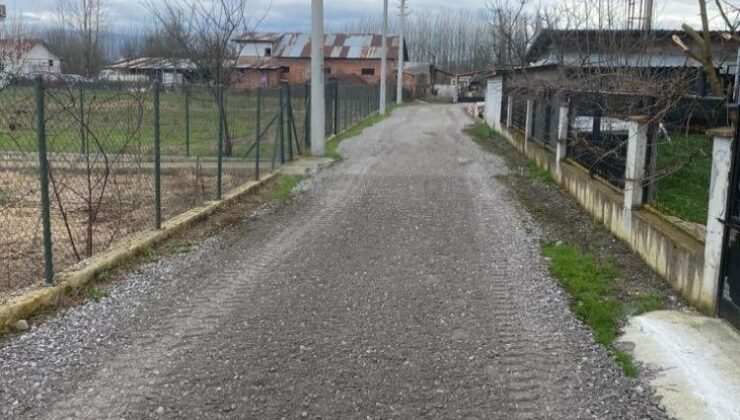 Düzce’de köy yollarında iyileştirmeler sürüyor