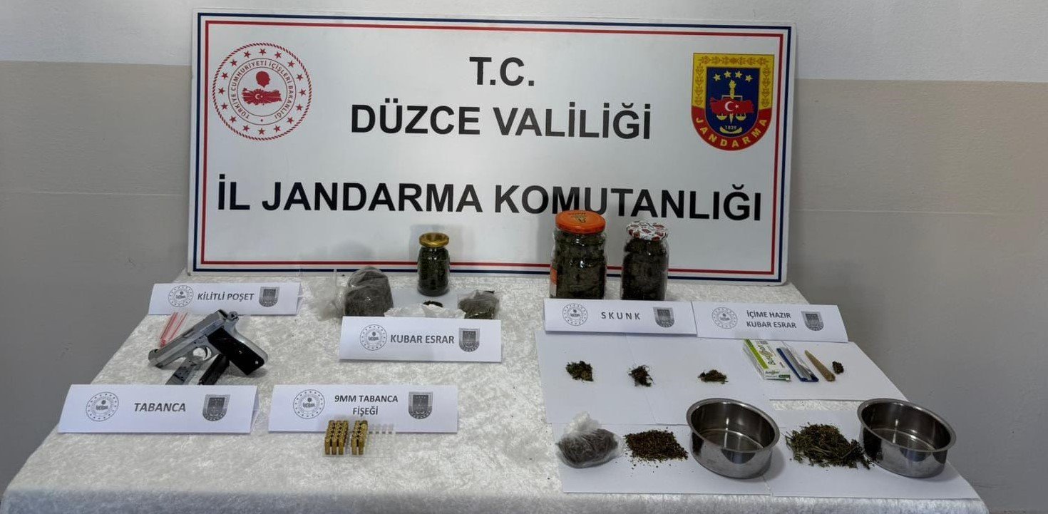 Düzce’de uyuşturucu operasyonunda 2 kişi gözaltına alındı