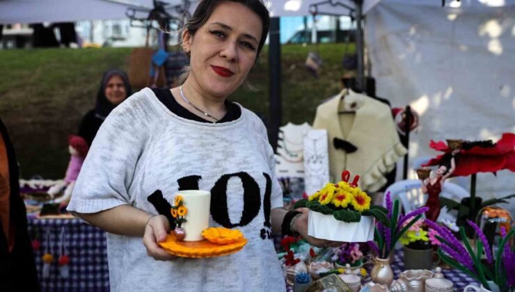 ‘Meydan Kadınların’ dayanışma pazarı doldu taştı