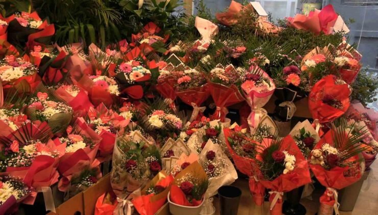 Edirne’deki çiçekçilerde sevgililer günü yoğunluğu