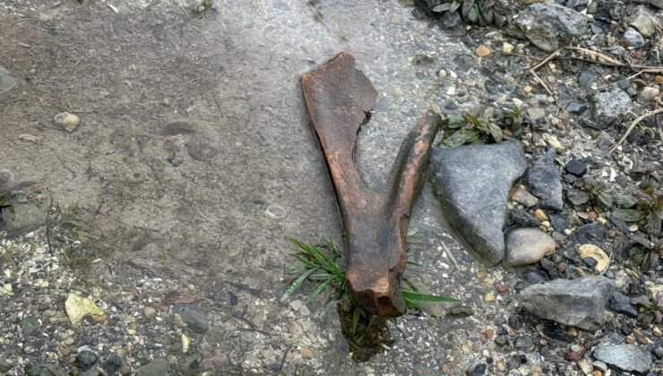 Eğirdir Gölü kıyısında bulunan kemiklerin hayvana ait olduğu değerlendiriliyor