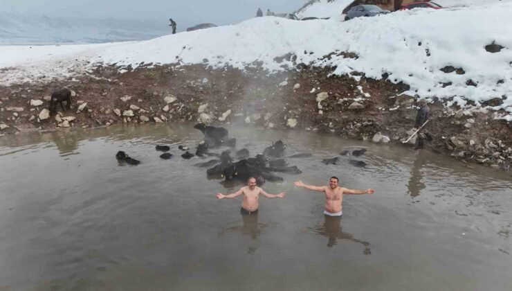 Eksi 25 derecede kaplıca keyfi