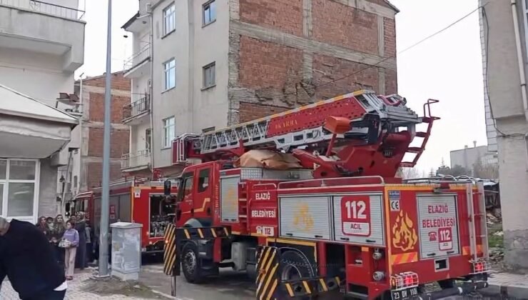 Elazığ’da ev yangını