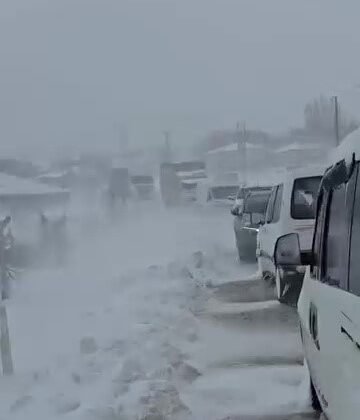 Elbistan-Darende kara yolu ulaşıma kapandı