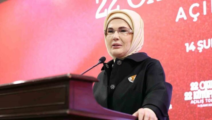 Emine Erdoğan: “Kütüphane okulların kalbidir, ruhudur, can damarıdır”