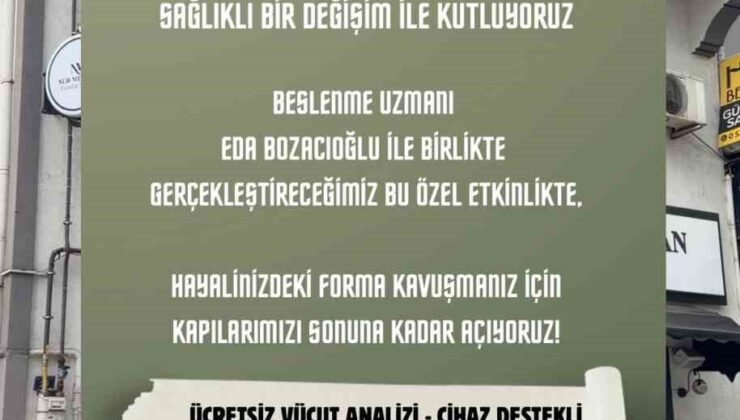 Ereğli’de ücretsiz diyetisyen desteği ve vücut analizi etkinliği