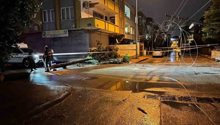 Gaziantep’te fırtına mesaisi