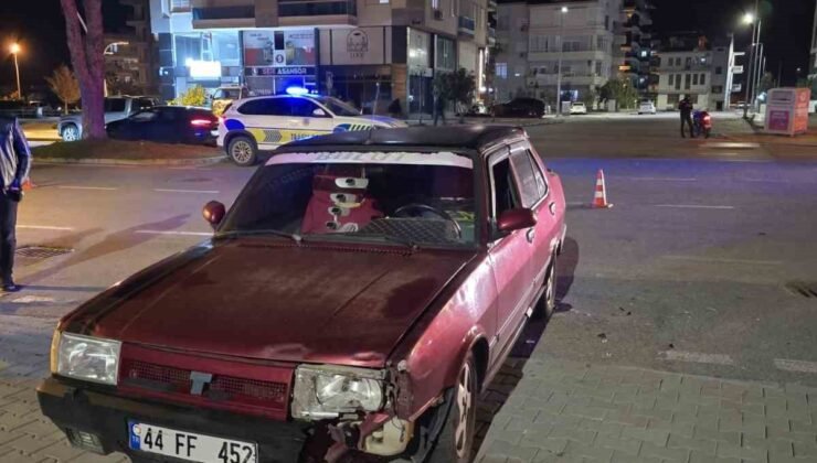 Gazipaşa’da motosiklet ile otomobil çarpıştı: 2 yaralı
