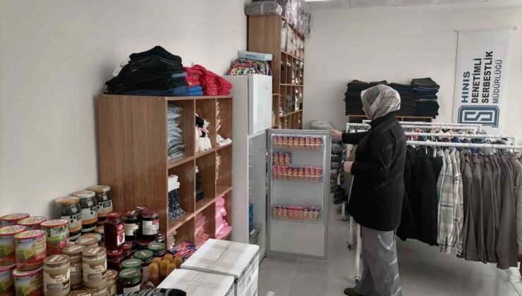 Hınıs adliyesinde sosyal market açıldı