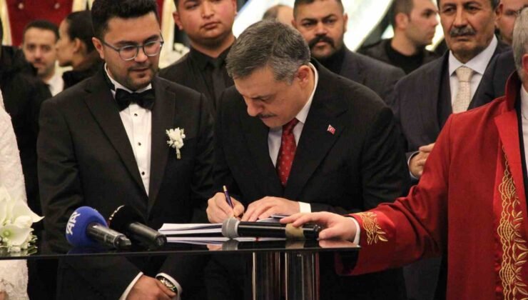 İçişleri Bakanı Mustafa Çiftçi, Çorum’da nikah şahidi oldu